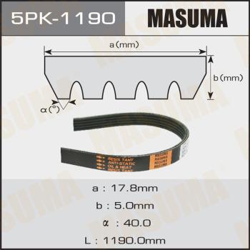 MASUMA 5PK-1190 - Поликлиновой ремень mashina-shop.ru