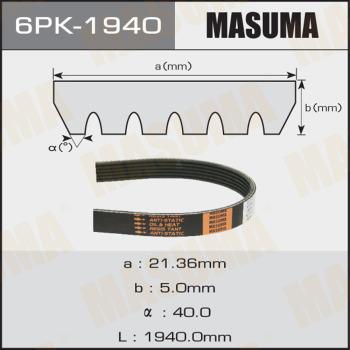 MASUMA 6PK-1940 - Поликлиновой ремень mashina-shop.ru