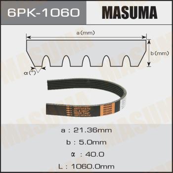 MASUMA 6PK1060 - Поликлиновой ремень mashina-shop.ru