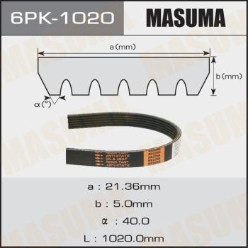 MASUMA 6PK1020 - Поликлиновой ремень mashina-shop.ru