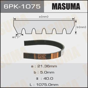 MASUMA 6PK1075 - Поликлиновой ремень mashina-shop.ru