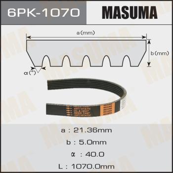 MASUMA 6PK1070 - Поликлиновой ремень mashina-shop.ru