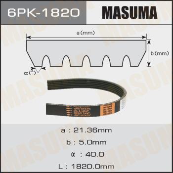 MASUMA 6PK1820 - Поликлиновой ремень mashina-shop.ru