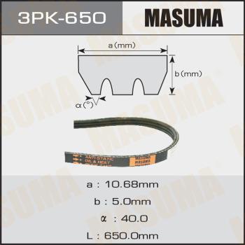 MASUMA 3PK-650 - Поликлиновой ремень mashina-shop.ru