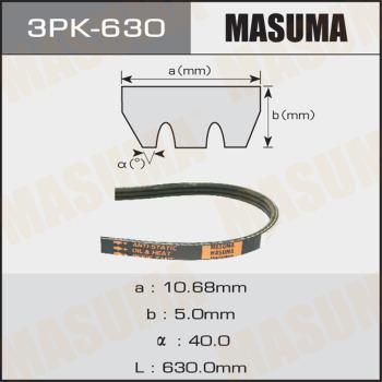 MASUMA 3PK630 - Поликлиновой ремень mashina-shop.ru