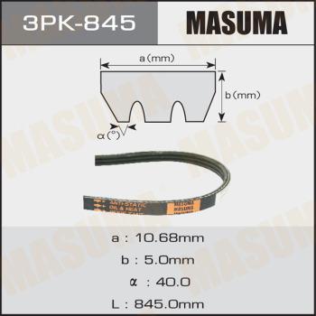 MASUMA 3PK845 - Поликлиновой ремень mashina-shop.ru