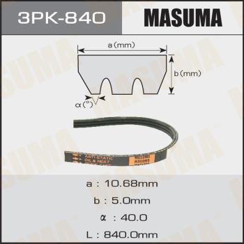 MASUMA 3PK840 - Поликлиновой ремень mashina-shop.ru