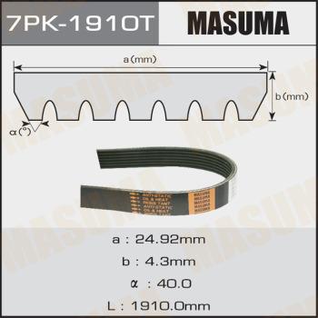 MASUMA 7PK-1910T - Поликлиновой ремень mashina-shop.ru