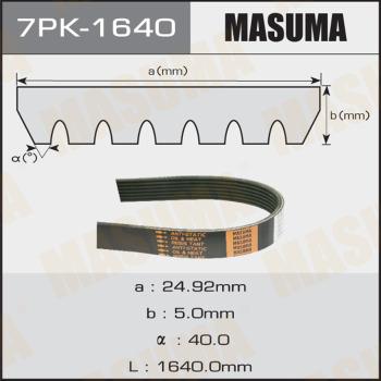 MASUMA 7PK-1640 - Поликлиновой ремень mashina-shop.ru