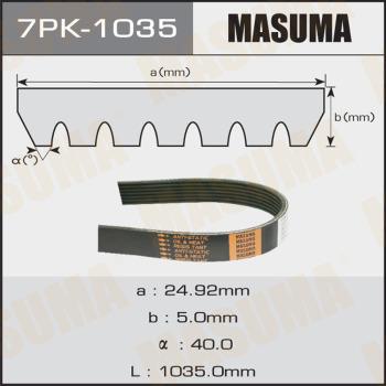 MASUMA 7PK-1035 - Поликлиновой ремень mashina-shop.ru