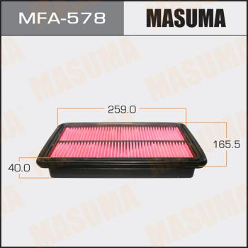 MASUMA MFA-578 - Воздушный фильтр, двигатель mashina-shop.ru