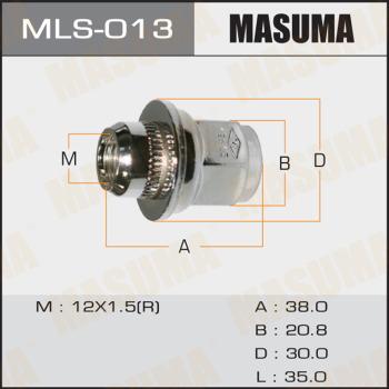 MASUMA MLS-013 - Гайка крепления колеса mashina-shop.ru