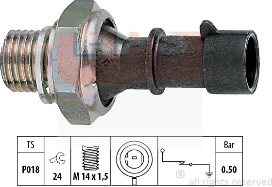 MDR EPS-1800 069 - Датчик, давление масла mashina-shop.ru