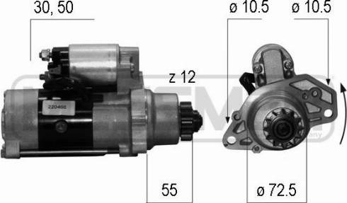 Messmer 220466A - Стартер mashina-shop.ru