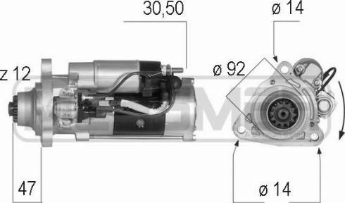 Messmer 220561A - Стартер mashina-shop.ru