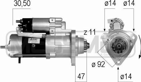 Messmer 220568 - Стартер mashina-shop.ru