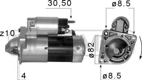 Messmer 220580A - Стартер mashina-shop.ru