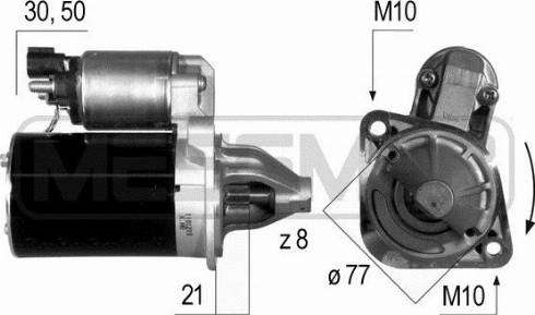 Messmer 220537A - Стартер mashina-shop.ru