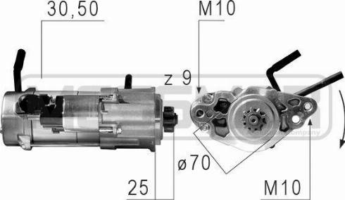 Messmer 220653A - Стартер mashina-shop.ru