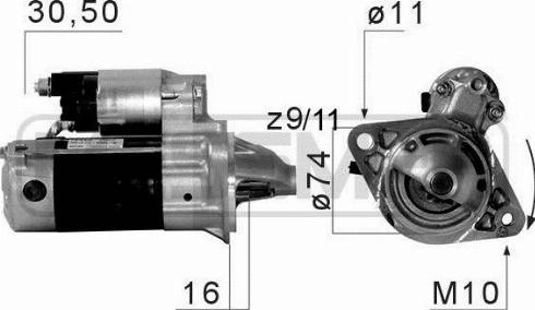 Messmer 220675A - Стартер mashina-shop.ru