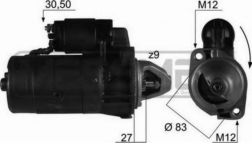 Messmer 220096 - Стартер mashina-shop.ru