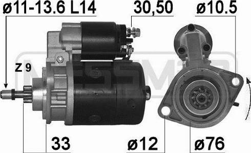 Messmer 220092A - Стартер mashina-shop.ru