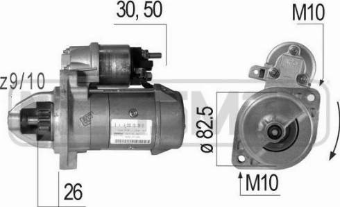 Messmer 220060A - Стартер mashina-shop.ru