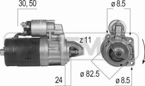 Messmer 220080R - Стартер mashina-shop.ru