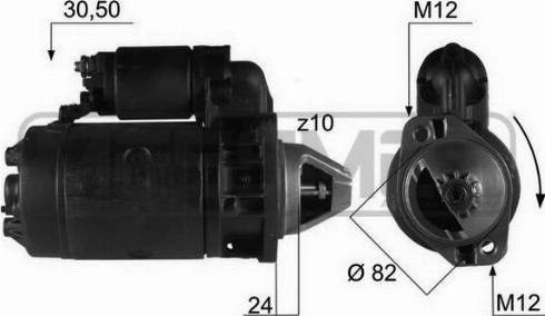 Messmer 220082R - Стартер mashina-shop.ru