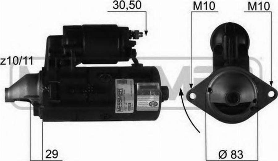 Messmer 220029 - Стартер mashina-shop.ru