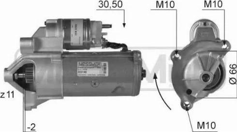 Messmer 220148 - Стартер mashina-shop.ru