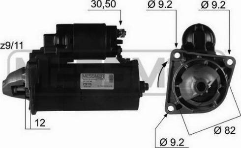 Messmer 220175R - Стартер mashina-shop.ru