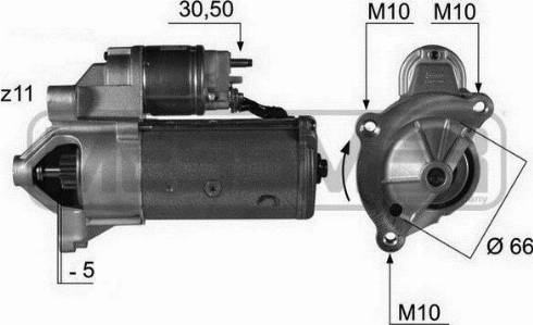 Messmer 220171A - Стартер mashina-shop.ru