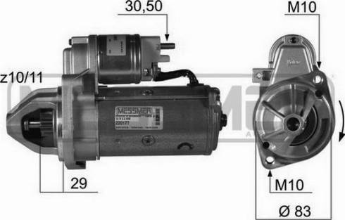 Messmer 220177A - Стартер mashina-shop.ru