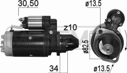 Messmer 220856A - Стартер mashina-shop.ru