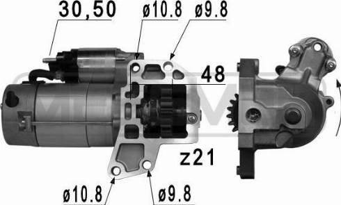 Messmer 220801A - Стартер mashina-shop.ru