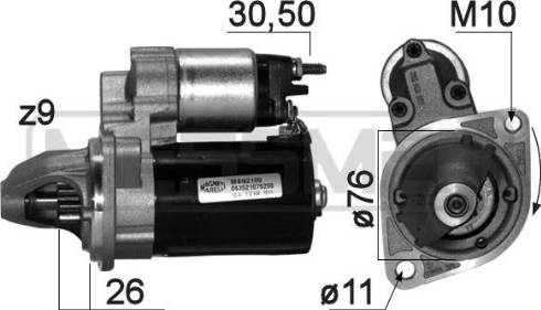 Messmer 220871A - Стартер mashina-shop.ru