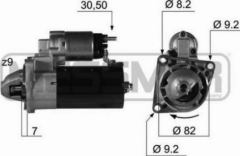 Messmer 220346A - Стартер mashina-shop.ru