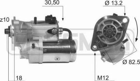 Messmer 220361A - Стартер mashina-shop.ru