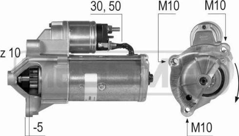 Messmer 220363R - Стартер mashina-shop.ru