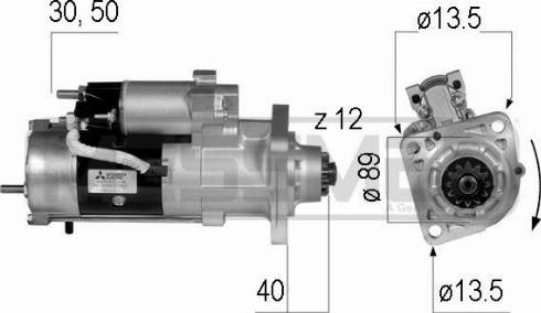 Messmer 220224R - Стартер mashina-shop.ru