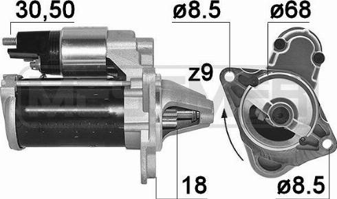 Messmer 220226A - Стартер mashina-shop.ru