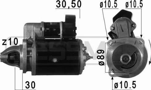 Messmer 220739A - Стартер mashina-shop.ru