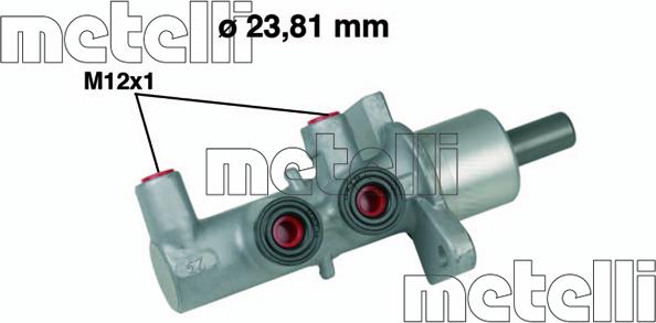 Metelli 05-0567 - Главный тормозной цилиндр mashina-shop.ru