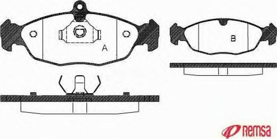 Metzger 039300 - Тормозные колодки, дисковые, комплект mashina-shop.ru