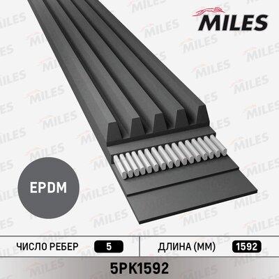 Miles 5PK1592 - Поликлиновой ремень mashina-shop.ru