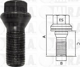 MI.R.A. 29/1733 - Болт крепления колеса mashina-shop.ru