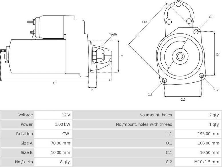 Mitsubishi M0T84585 - Стартер mashina-shop.ru