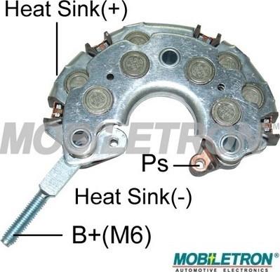 Mobiletron RN-13PL - Выпрямитель, диодный мост, генератор mashina-shop.ru