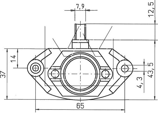 Monark 082 966 030 - Регулятор напряжения, генератор mashina-shop.ru